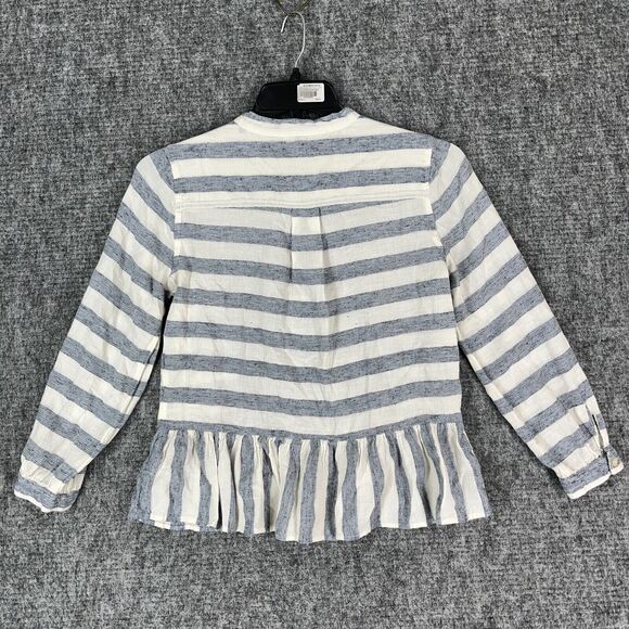 Lucky Brand‎ Shirt Womens Small Striped Buttons Casual Regular Long-Sleeve Top - Picture 2 of 12